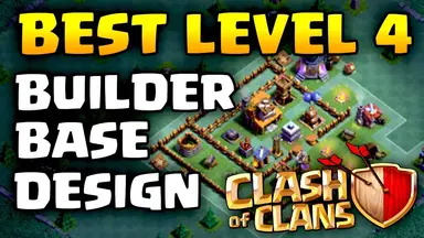 'Video thumbnail for BUILDER BASE 4 WILL GET YOU TO 2600 TROPHIES! BEST BASE DESIGN TO USE AT LEVEL 4 IN CLASH OF CLANS'