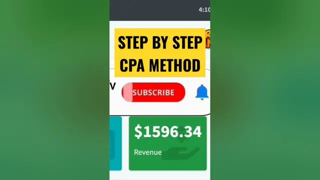'Video thumbnail for #shorts CPA Marketing ($500/5HRS) Make Money Online From Home | CPA Marketing Free Traffic Method'