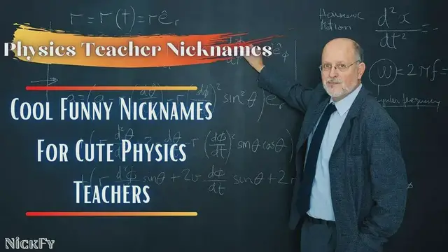 Video thumbnail for Physics Teacher Nicknames | Cool Nicknames For Physics Teachers