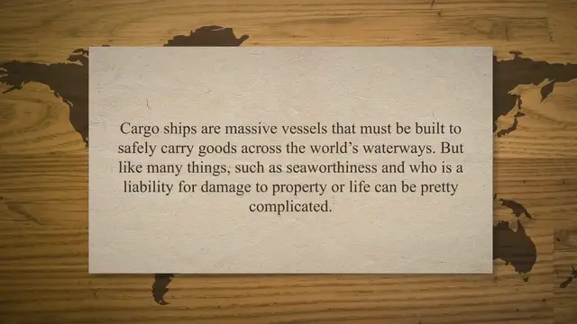 Video thumbnail for Cargo Ship Seaworthiness And Why It Is Important
