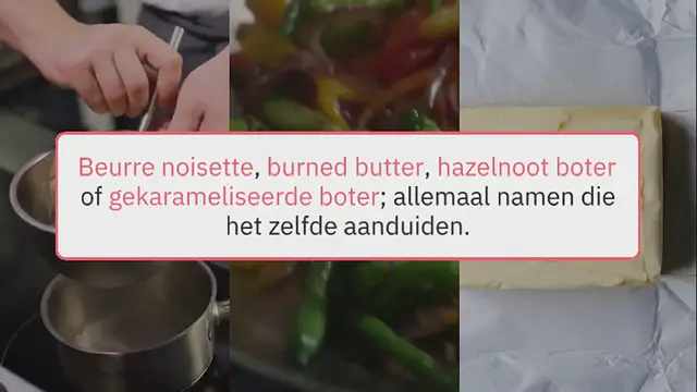 Video thumbnail for Hoe maak je beurre noisette