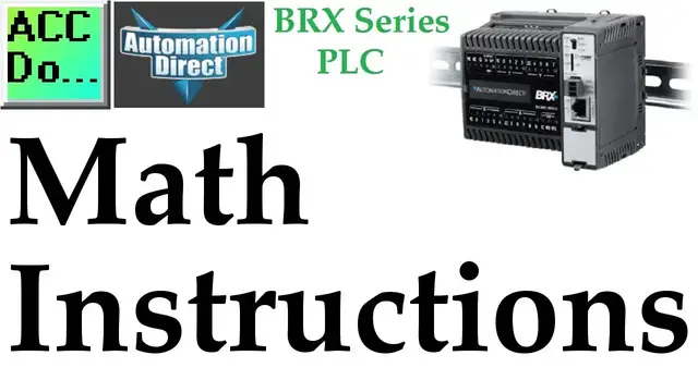 Video thumbnail for BRX Do-More PLC Math Instructions