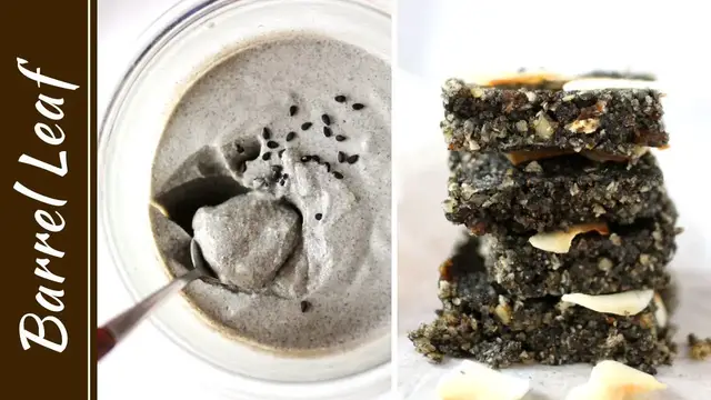 Video thumbnail for 2 款全素黑芝麻點心｜都只要 5 樣食材! Vegan Black Sesame Snacks