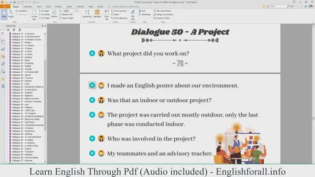 Video thumbnail for English Conversation About A Project