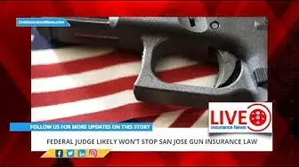 Video thumbnail for Spanish Version - Federal judge likely won’t stop San Jose gun insurance law