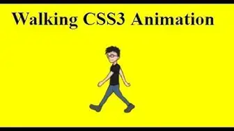 Video thumbnail for How to make a Walking Man CSS3 Animation