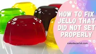 Video thumbnail for How To Fix Jello That Did Not Set Properly