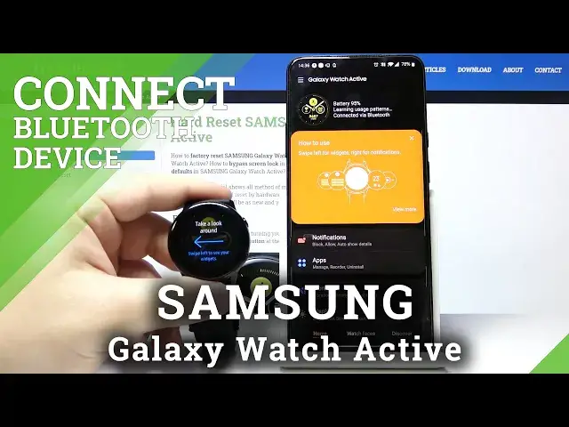 'Video thumbnail for How to Pair SAMSUNG Galaxy Watch Active – Bluetooth Connection'