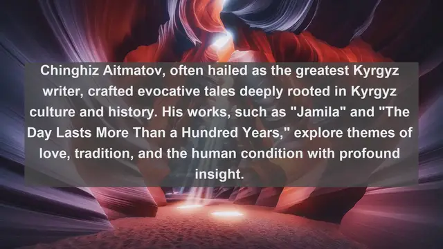 Video thumbnail for Exploring Kyrgyz Literary Treasures: Top 10 Famous Writers in Kyrgyzstan