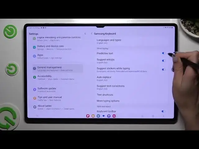 Video thumbnail for How to Turn On & Off Predictive Text on Samsung Galaxy Tab S9 Ultra?