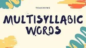 'Video thumbnail for Classroom Lesson: Teaching Multisyllabic Words'