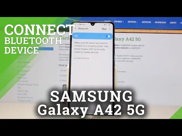'Video thumbnail for How to Connect Bluetooth Device with Samsung Galaxy A42 - Bluetooth Pairing'