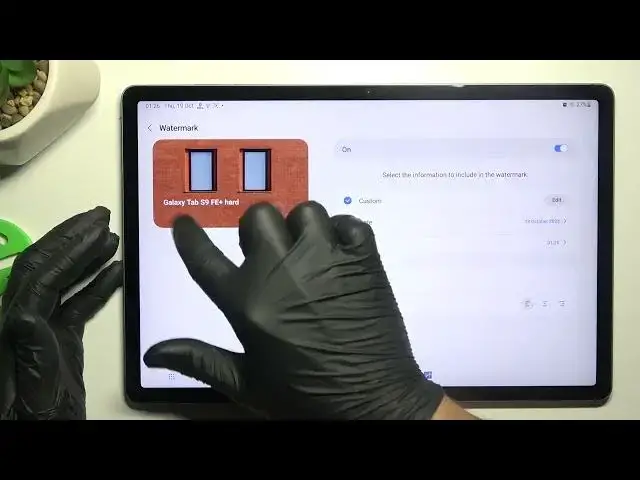 'Video thumbnail for Samsung Galaxy TAB S9 FE+ customize watermark'