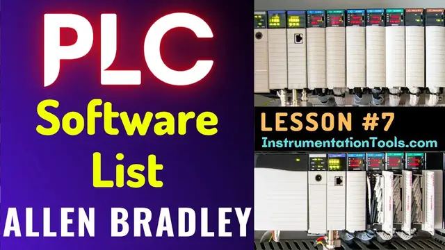 Video thumbnail for PLC Training 7 - Allen Bradley PLC Software List