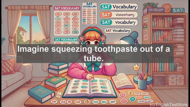 Video thumbnail for 5000 Must Know SAT Vocabulary - SAT Vocabulary: Understanding 'Extrude' Through Everyday Examples