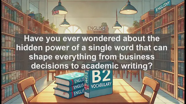 Video thumbnail for 1500 Must Know CEFR B2 Vocabulary - The Many Meanings of 'Margin': From Business to Academia