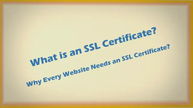 'Video thumbnail for What is SSL Certificate and Why You Need It'