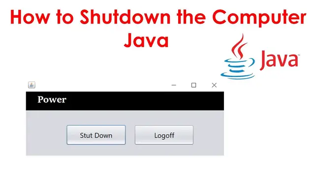 Video thumbnail for How to Shutdown the Computer in Java
