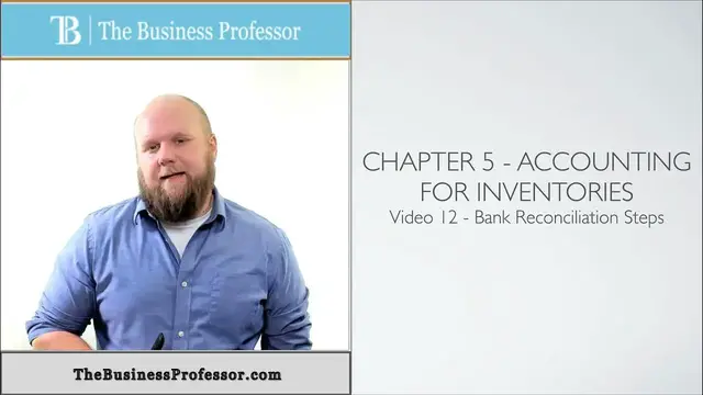Video thumbnail for Steps in a Bank Reconciliation - Accounting