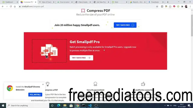 Video thumbnail for How to Compress PDF Files to Small Size For FREE Online Website SmallPDF.com - PDF File Compression