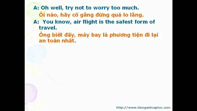 Video thumbnail for English For Tourists Unit 02 Dialogue 002