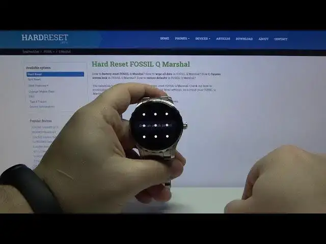 Video thumbnail for How to Set Up Screen Lock in FOSSIL Q Marshal – Screen Protection