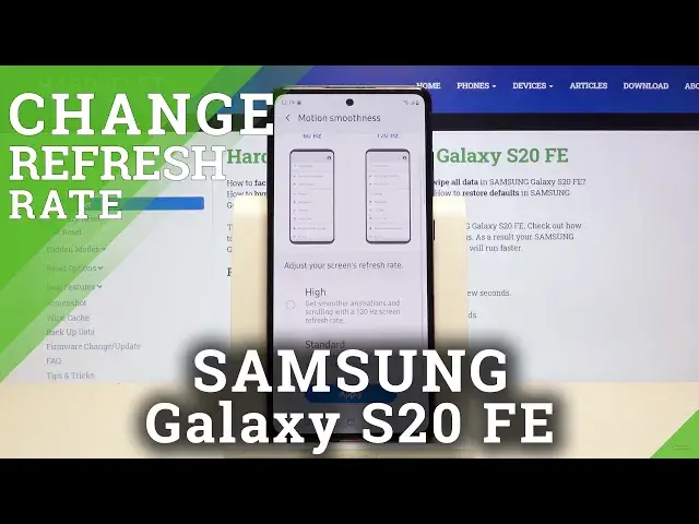 'Video thumbnail for How to Change Display Refresh Rate in SAMSUNG Galaxy S20 FE – Adjust Refresh Rate'