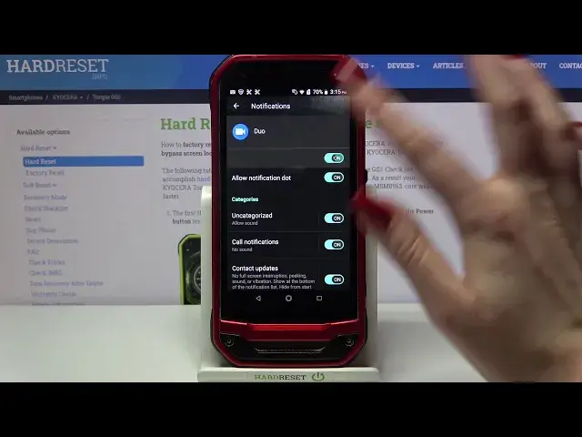 Video thumbnail for How to Personalize Notifications on KYOCERA Torque G03? – Change Notifications