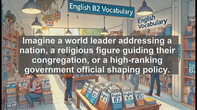 Video thumbnail for 1500 Must Know CEFR B2 Vocabulary - Minister: A Word of Power in Politics and Religion
