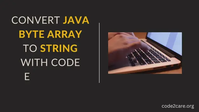 Video thumbnail for Convert Java Byte Array to String with code examples - Code2care