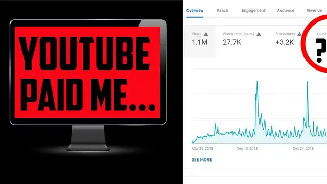 'Video thumbnail for How Much YouTube Pays Me For 1 Million Views (Not Clickbait)'