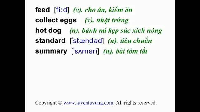 Video thumbnail for Learn English Vocabulary - Grade 9 - Unit 03 - Lesson 02