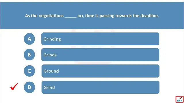 Video thumbnail for English Verb Tenses: Grind, Grinds, Ground, Grinding Quiz