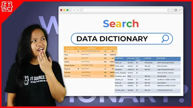 Video thumbnail for DATA DICTIONARY TUTORIAL WITH EXAMPLES 2021 [TAGALOG] | WHAT IS DATA DICTIONARY | CAPSTONE PROJECT