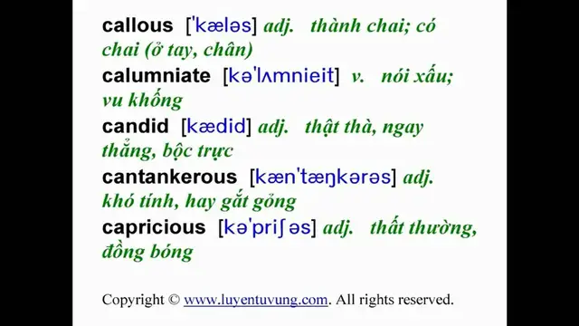 Video thumbnail for Essential Words for the TOEFL - Lesson 04