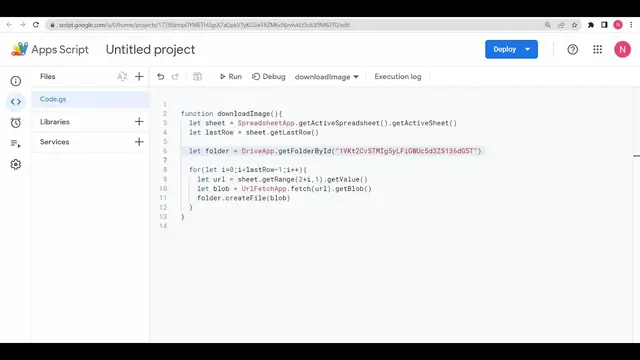 Video thumbnail for Google Apps Script Tutorial to Download Images From URL to Sheets Rows Cells & Google Drive Folder
