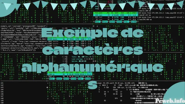 Video thumbnail for Exemple de caractères alphanumériques