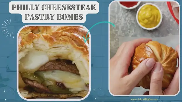 Video thumbnail for Philly Cheesesteak Pastry Bombs