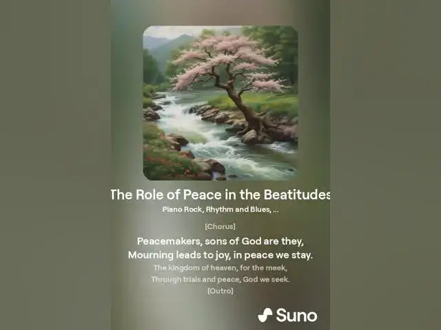 Video thumbnail for The Role of Peace in the Beatitudes | Original Christian Song