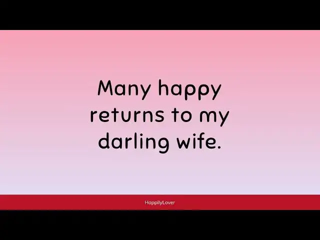 Video thumbnail for Birthday Wishes for Wife: Romantic, Sweet & Impressive 🎉💖 Celebrate Her Special Day