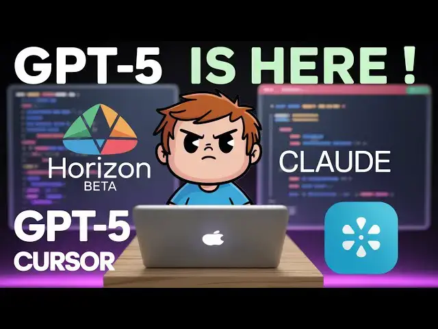 Video thumbnail for Horizon Beta GPT 5 DESTROYS Claude & Cursor! 🤯 Code Full Stack Apps LIVE in VS Code with Power!