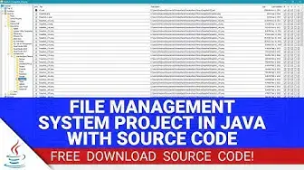 Video thumbnail for File Management System In Java With Source Code (Free Download)