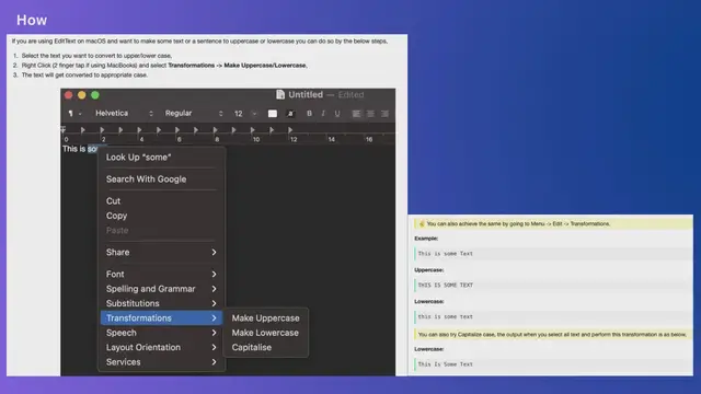 Video thumbnail for How to make EditText text to uppercase or lowercase on macOS