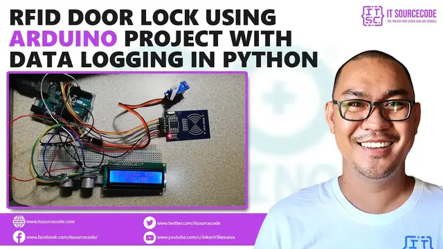 Video thumbnail for RFID Door Lock Using Arduino Project with Data Logging in Python | Arduino Projects with Source Code