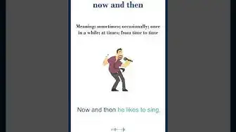 Video thumbnail for Now and then meaning | now and then sentences | Common English Idioms #shorts