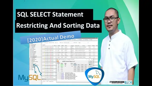 Video thumbnail for SQL Select Statement Tutorial Restricting And Sorting Data | 2020 Best Practices