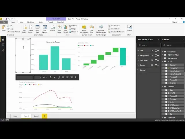 'Video thumbnail for Power BI - Shapes text boxes and images'