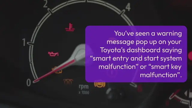 Video thumbnail for TOYOTA “SMART ENTRY AND START SYSTEM MALFUNCTION”
