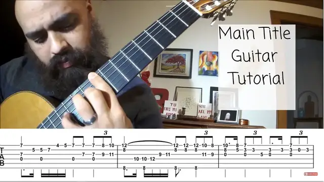'Video thumbnail for Zelda Guitar Tutorial - Zelda Main Title Theme Guitar (Tabs)'
