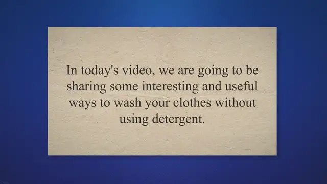 Video thumbnail for 4 Easy Ways To Wash Clothes Without Detergent